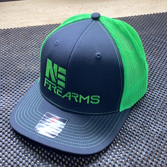 NE Firearms Neon Green Backing SnapBack