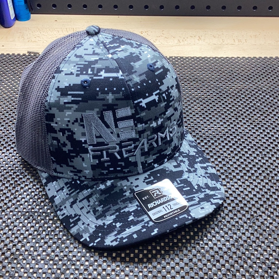 NE Firearms Digital  Black Camouflage Hat